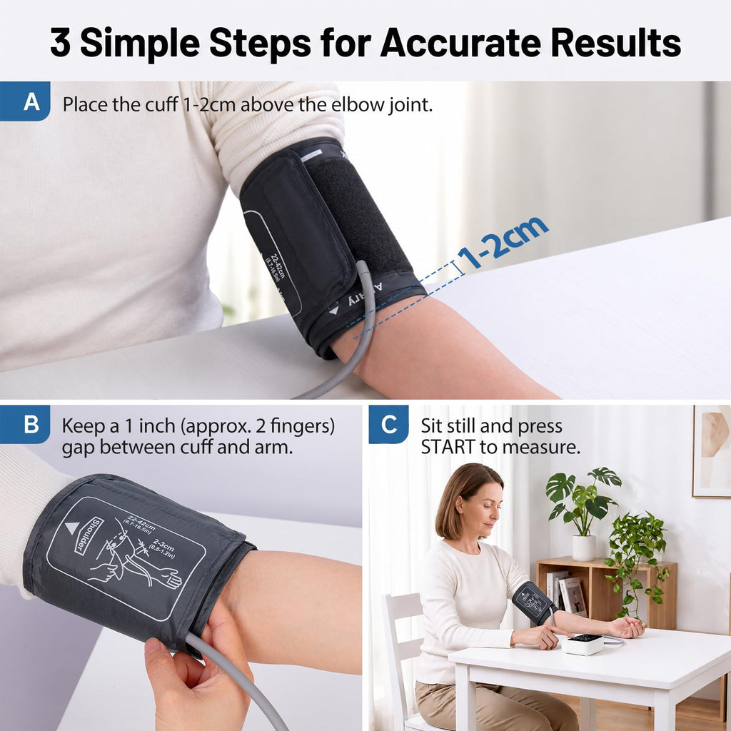 Blood Pressure Monitor Upper Arm Cuff with Storage Bag S18343