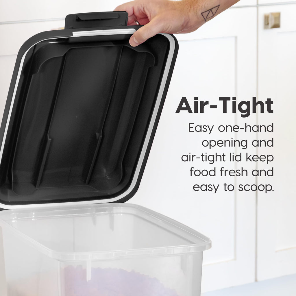 Dog Food Storage Container 2-Pack Black U93370