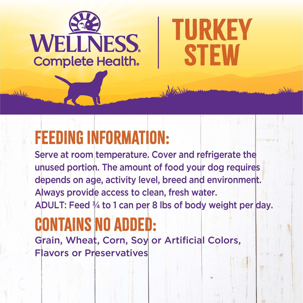 Grain Free Turkey Recipe Canned Wet Dog Food, 12.5 oz, Pack of 12 Cans U74926