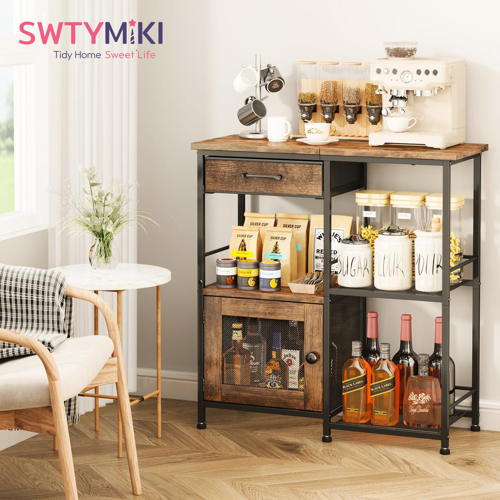 Coffee Bar Cabinet with Drawers K309646