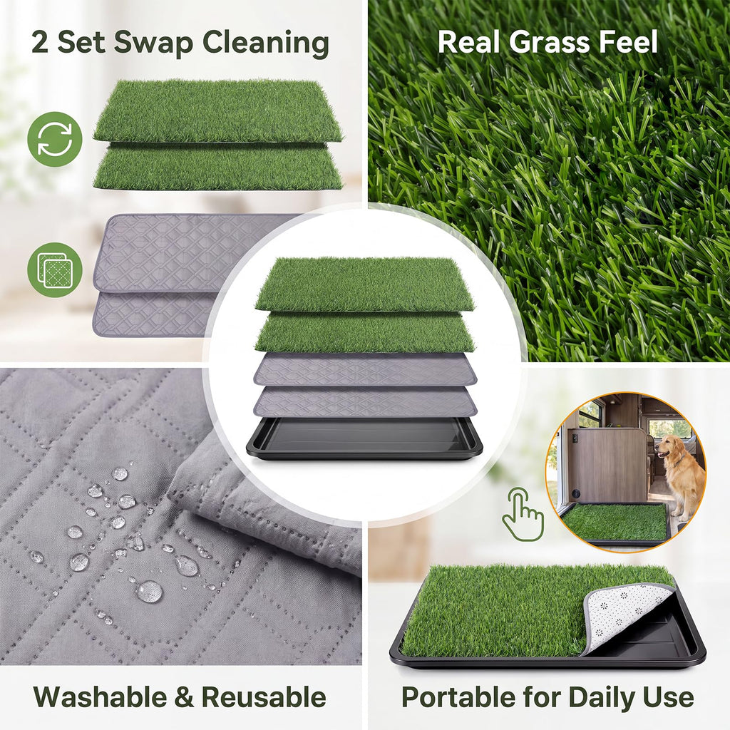 Dog Grass Pad with Tray 30 x 20 in U439