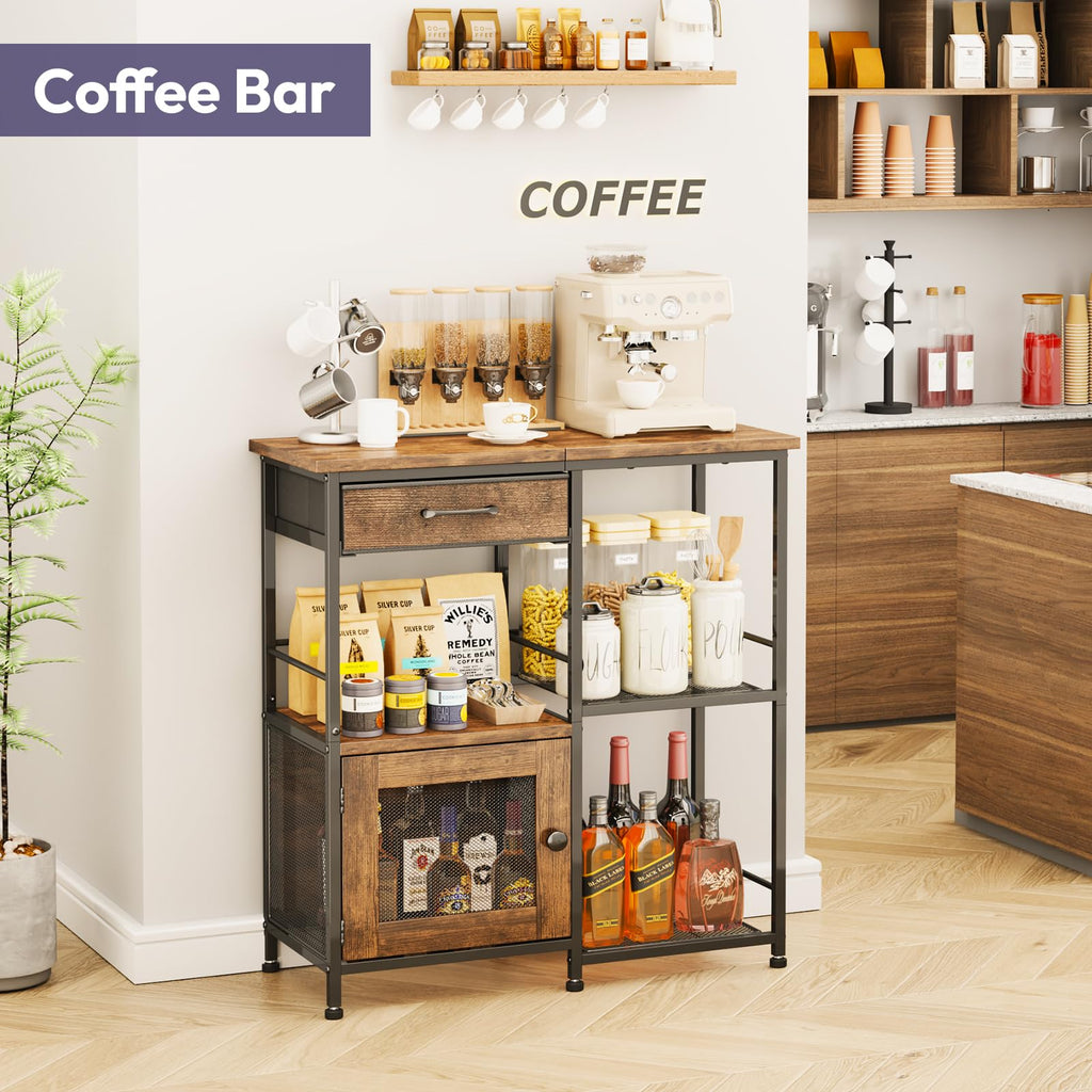 Coffee Bar Cabinet with Drawers K309646