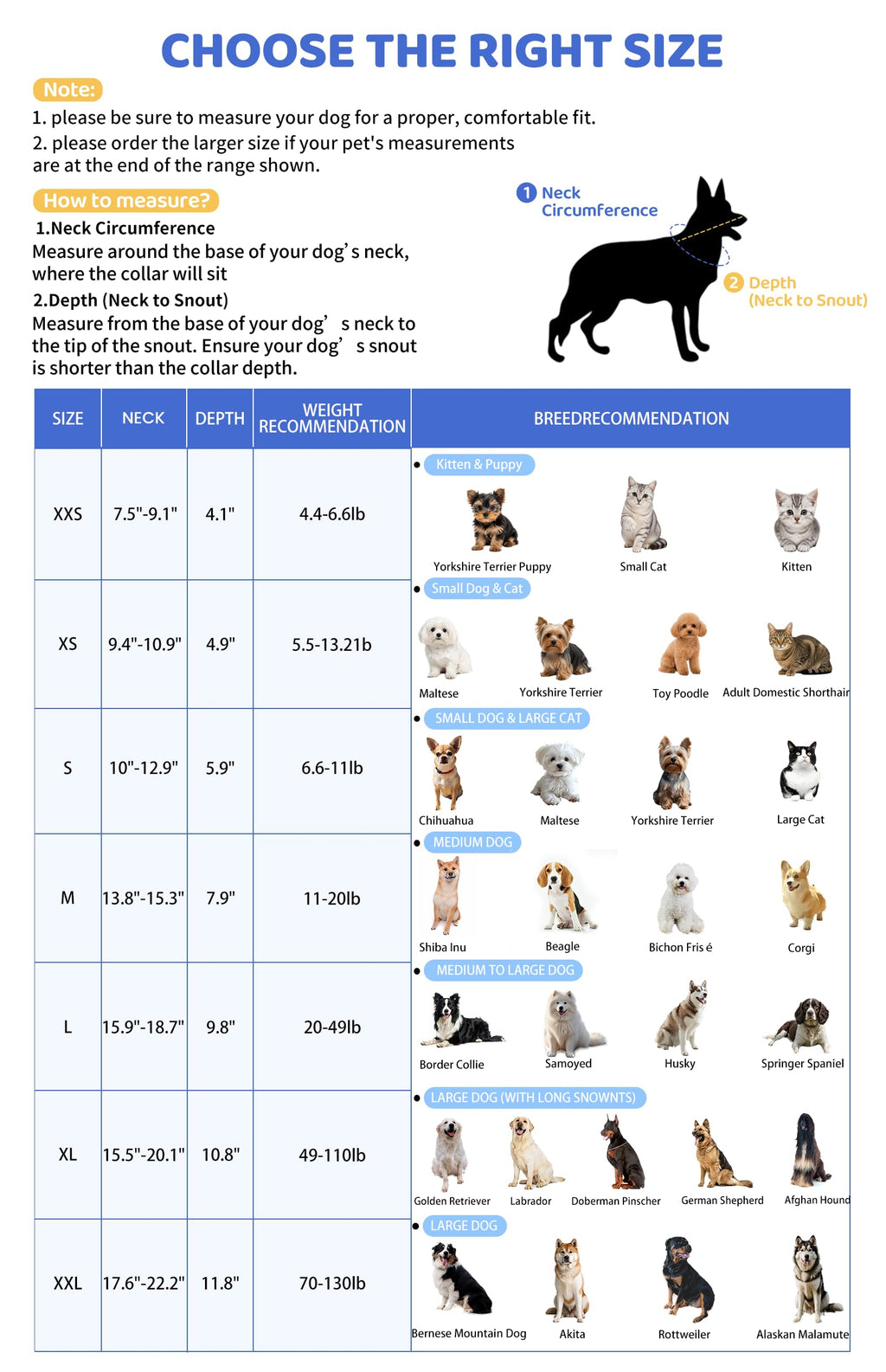Soft Dog Cone Collar Adjustable Washable O953