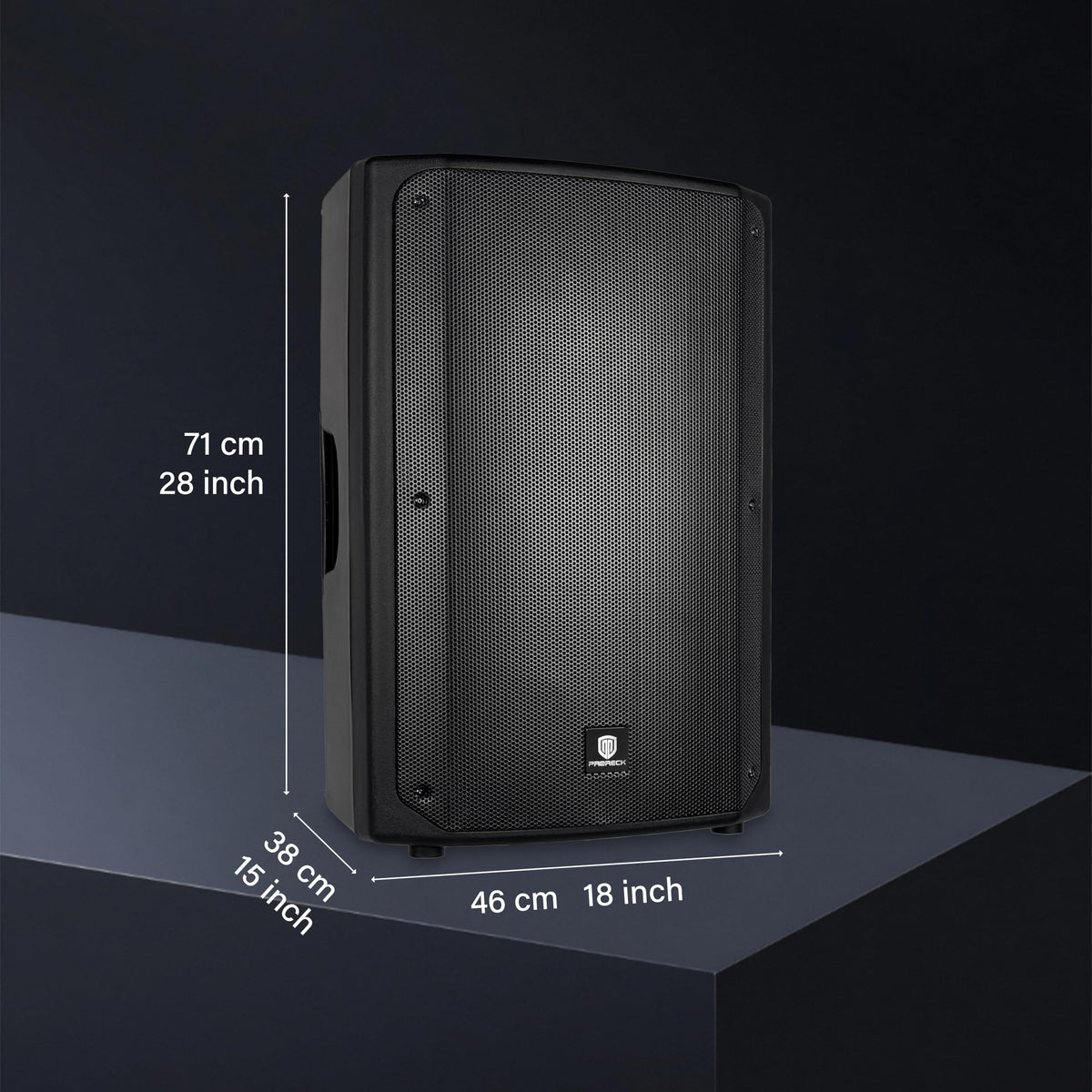2400W Bluetooth PA Speaker System with Powered Mixer and Passive Speakers Y630931