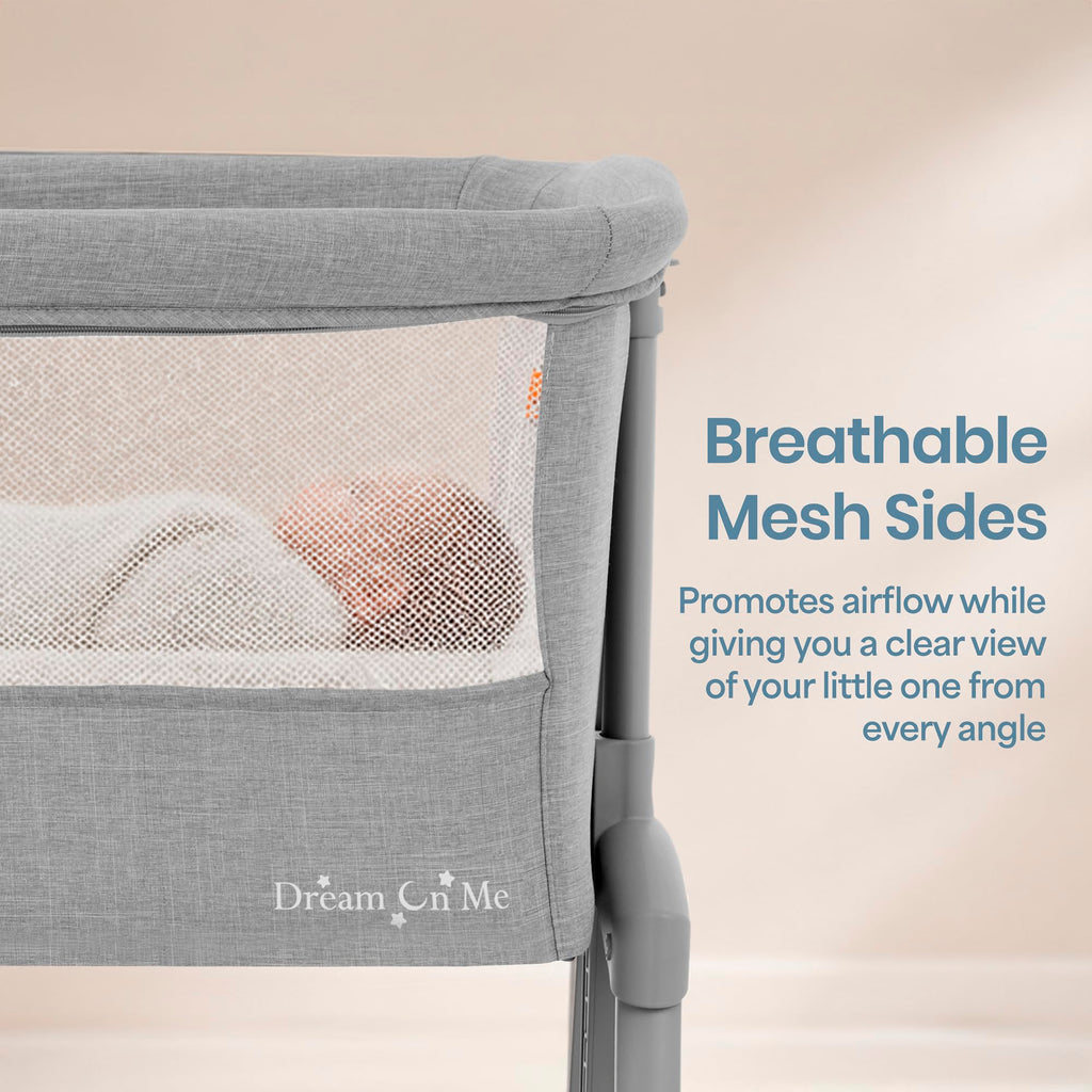 Foldable Portable Bassinet - Gray W241819
