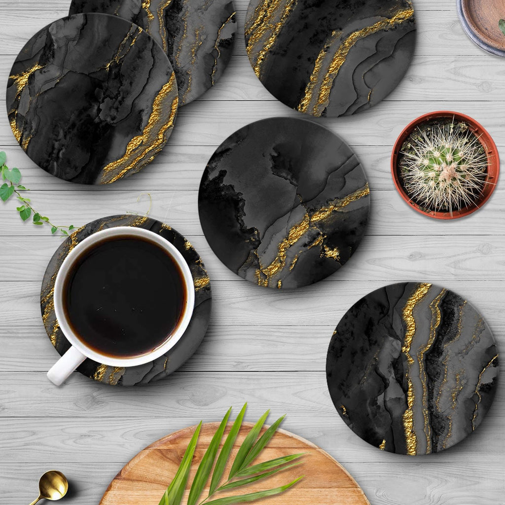 Set of 6 Ceramic Stone Coasters I2240