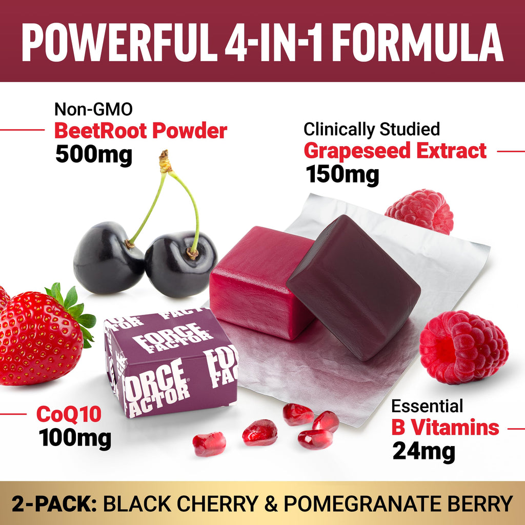 Total Beets Heart Health Blood Pressure Support Chews with CoQ10, 60 Soft U715194