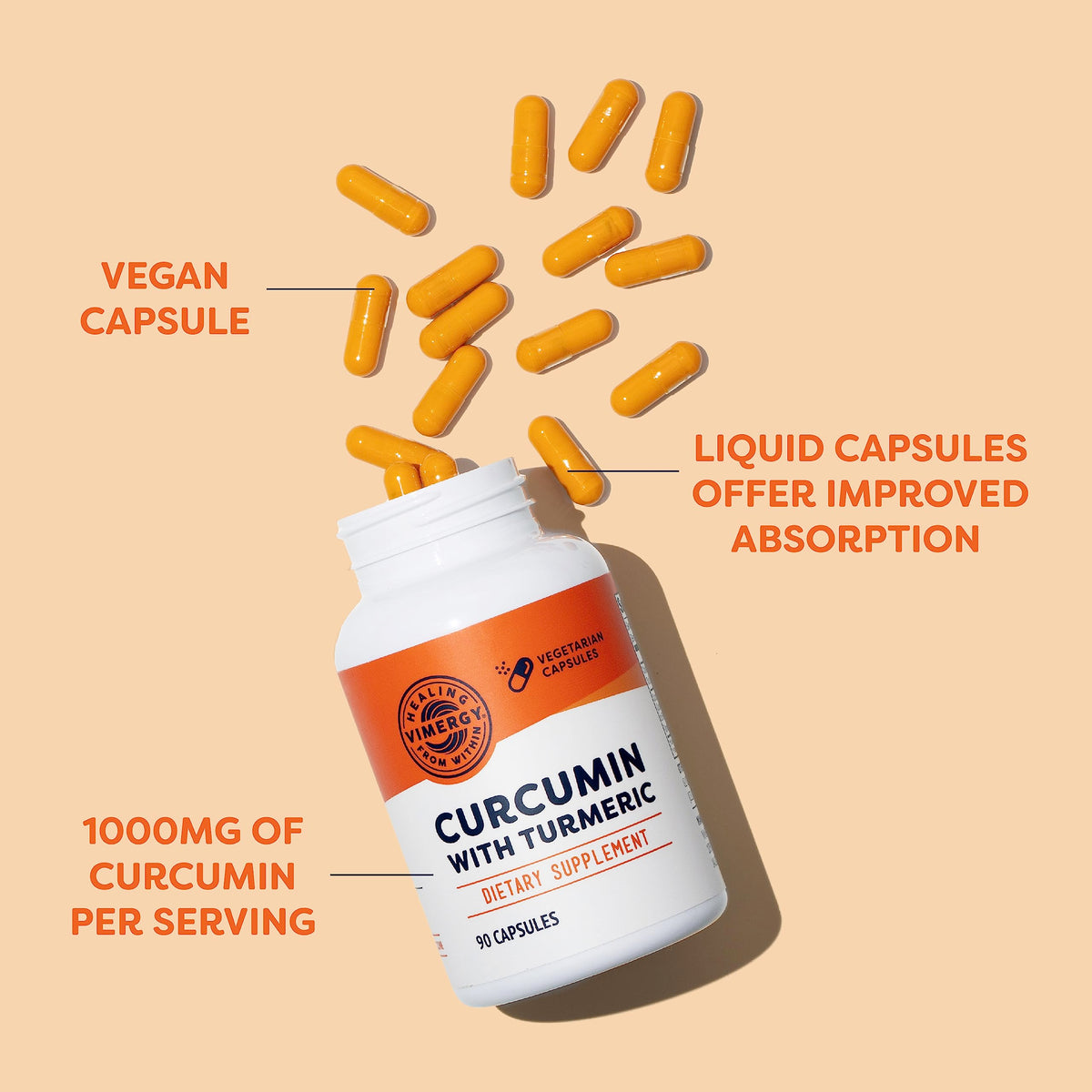 Turmeric Curcumin 1000mg Vegan Capsules G837645