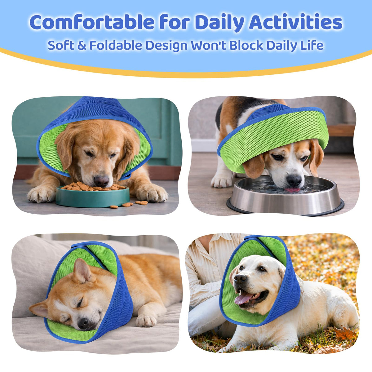 Soft Dog Cone Collar Adjustable Washable O953