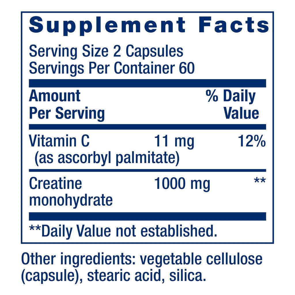 Creatine Monohydrate 120 Capsules J517442