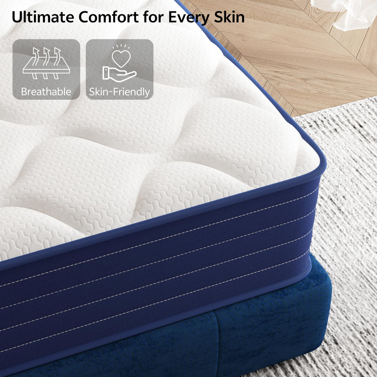 Full Size 12 Inch Hybrid Mattress with Pocket Spring & Memory Foam L505