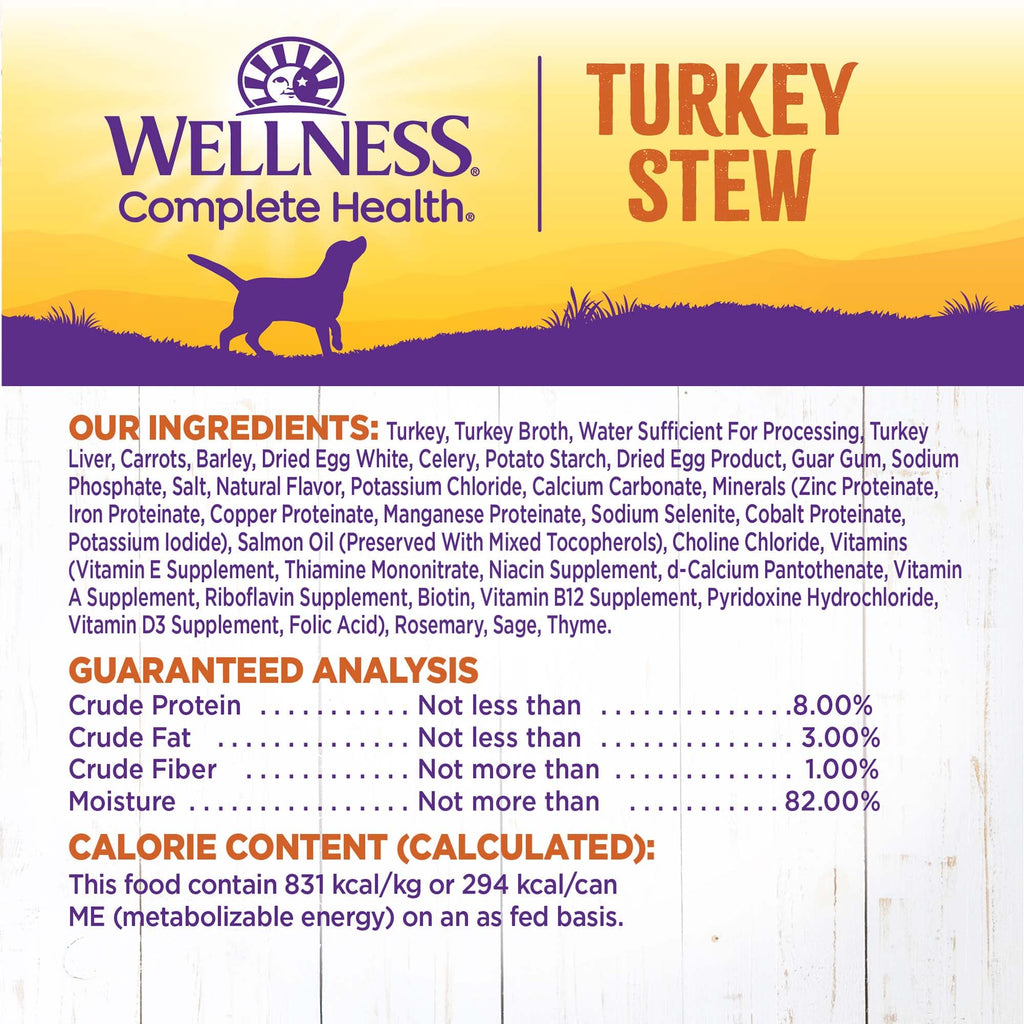 Grain Free Turkey Recipe Canned Wet Dog Food, 12.5 oz, Pack of 12 Cans U74926
