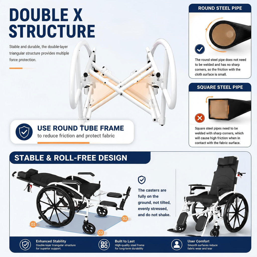 Folding Compact Wheelchair H9457