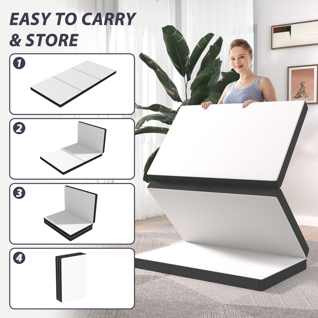 3 Inch Twin XL Tri Fold Memory Foam Mattress S98703