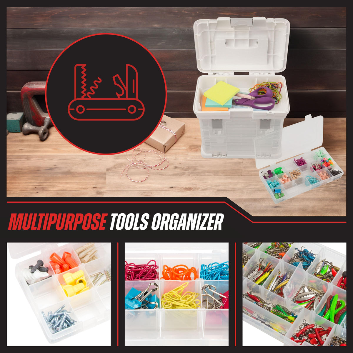 Portable Tool Box Small Parts Organizer with Drawers Z98222