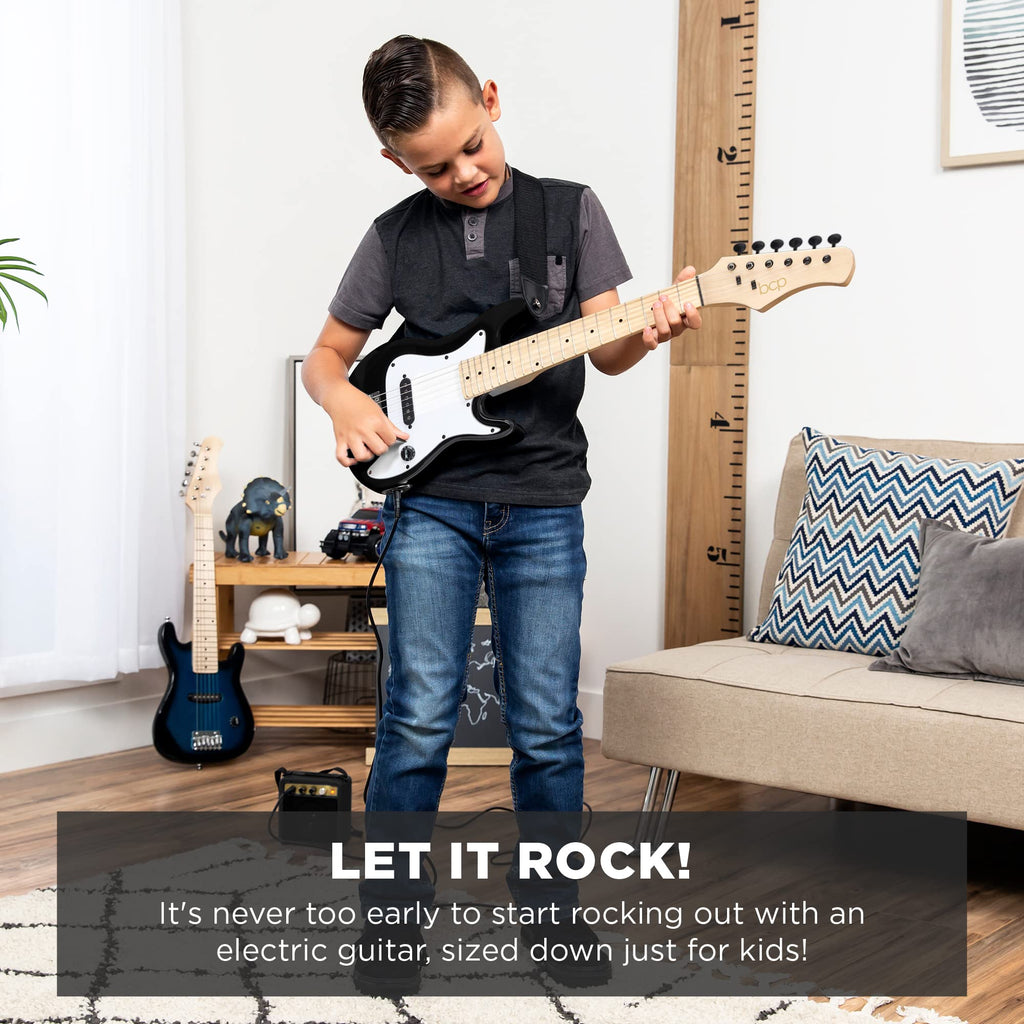 30in Kids Electric Guitar Starter Kit with Amplifier J17826