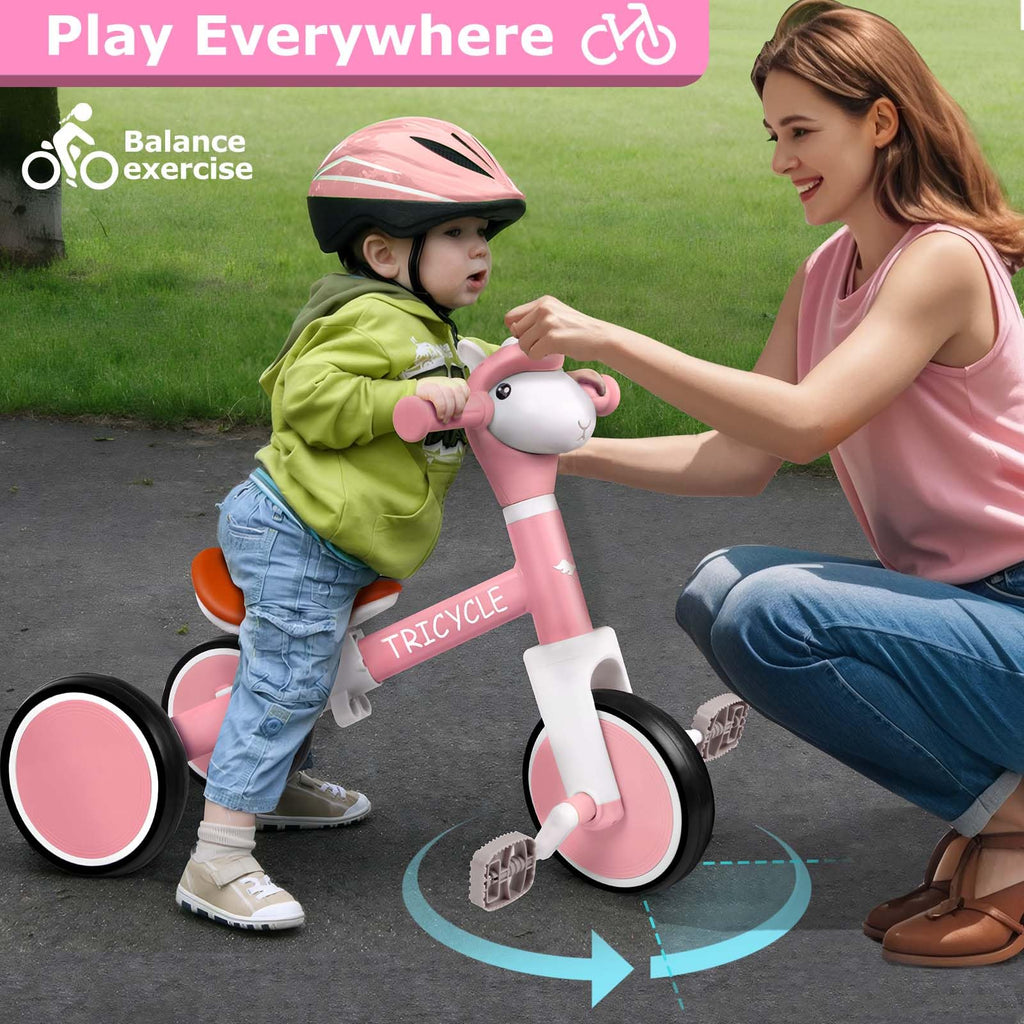 4-in-1 Kids Tricycle with Light & Music V5519