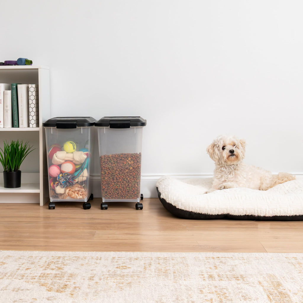 Dog Food Storage Container 2-Pack Black U93370