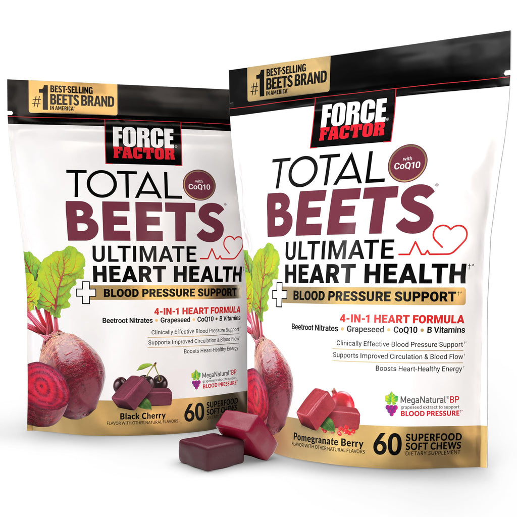 Total Beets Heart Health Blood Pressure Support Chews with CoQ10, 60 Soft U715194