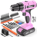 20V Cordless Pink Drill Set with Battery & Charger K514