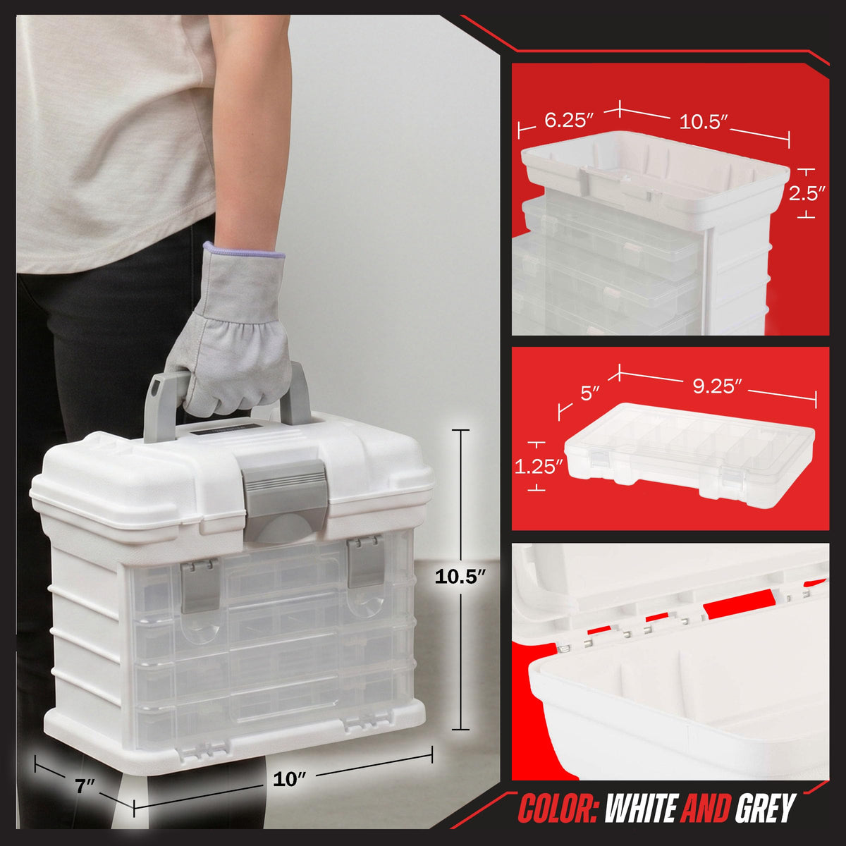 Portable Tool Box Small Parts Organizer with Drawers Z98222