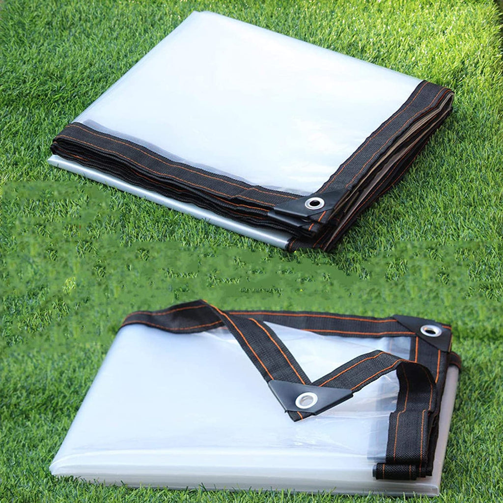 3x3ft Heavy Duty Waterproof Clear Poly Tarp with Grommets I62242