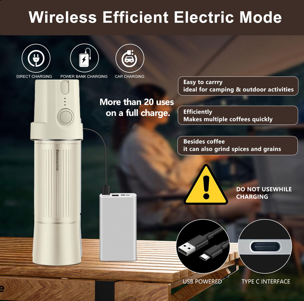 Manual & Electric Burr Coffee Grinder G39103
