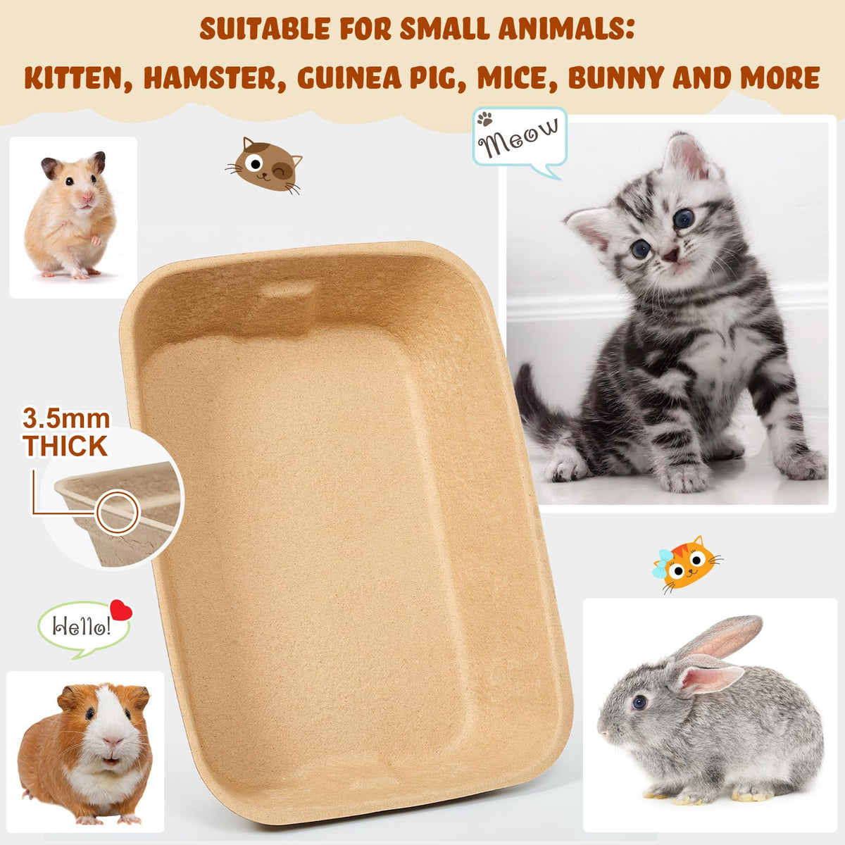 15 Pack Disposable Cat Litter Box Large A684835