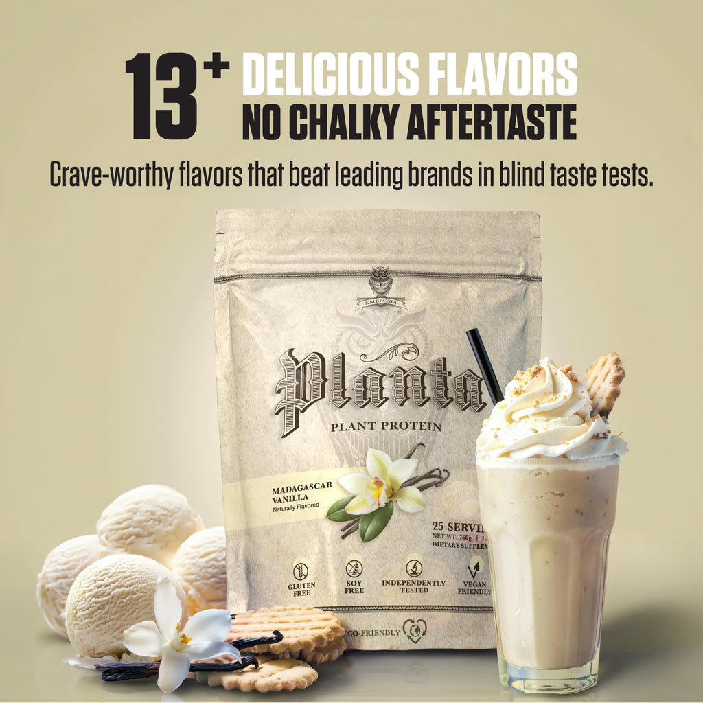 Plant Based Vegan Pea Protein Powder 20g Vanilla A854921