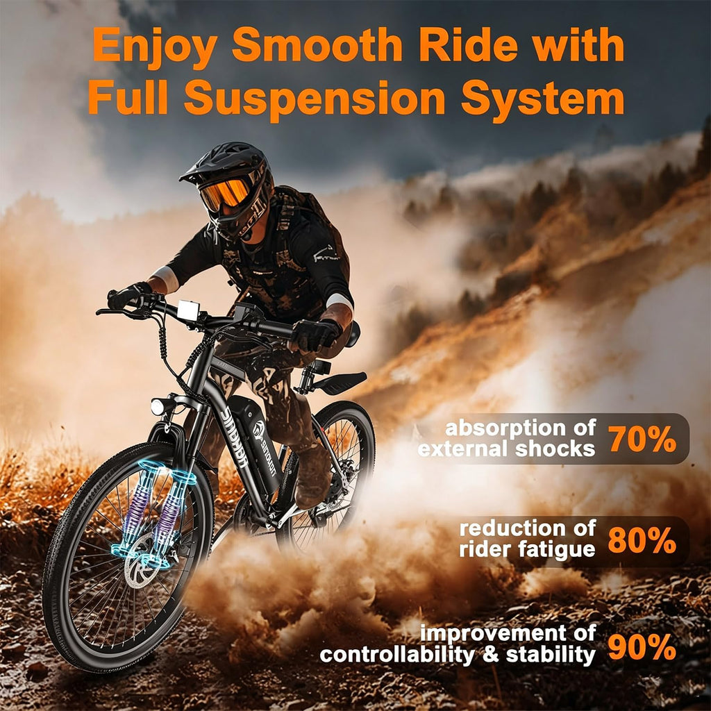 26" Electric Bike with 750W Peak Motor and 7-Speed J1979
