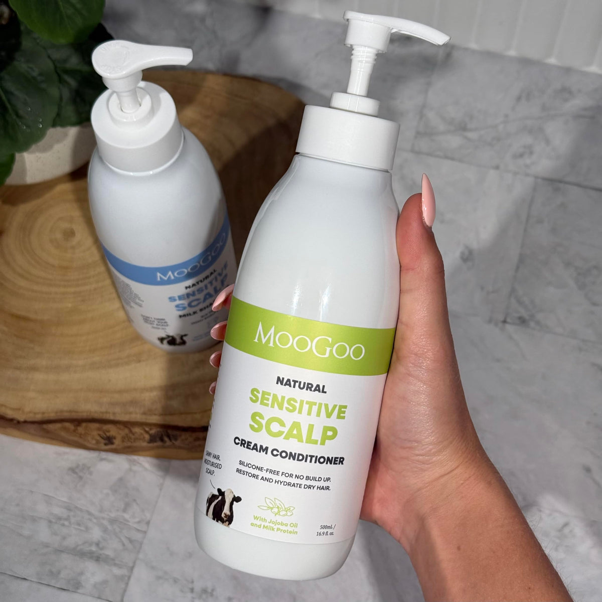 Natural Milk Shampoo & Cream Conditioner Pack - Sulphate-Free, Silicone-Free, Paraben-Free - 2x 16.9 fl oz Z629350