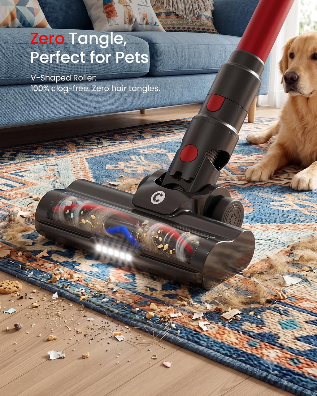 Lightweight Cordless Stick Vacuum Cleaner 45kPa 6 in 1 K208544