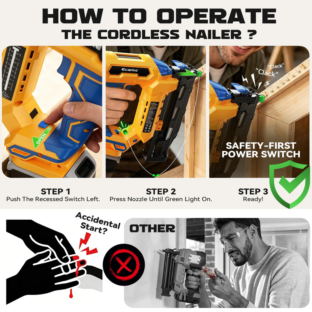 16 Gauge Cordless Straight Brad Nailer T320