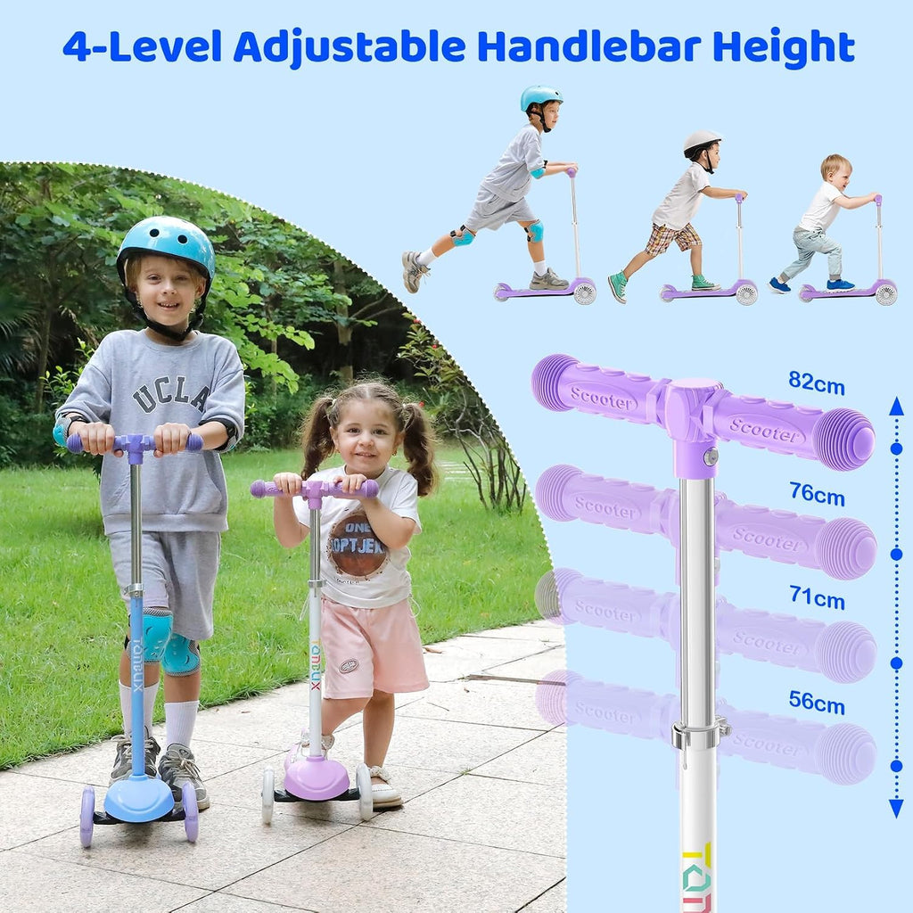 Kids 3-Wheel Scooter with Light-Up Wheels X565