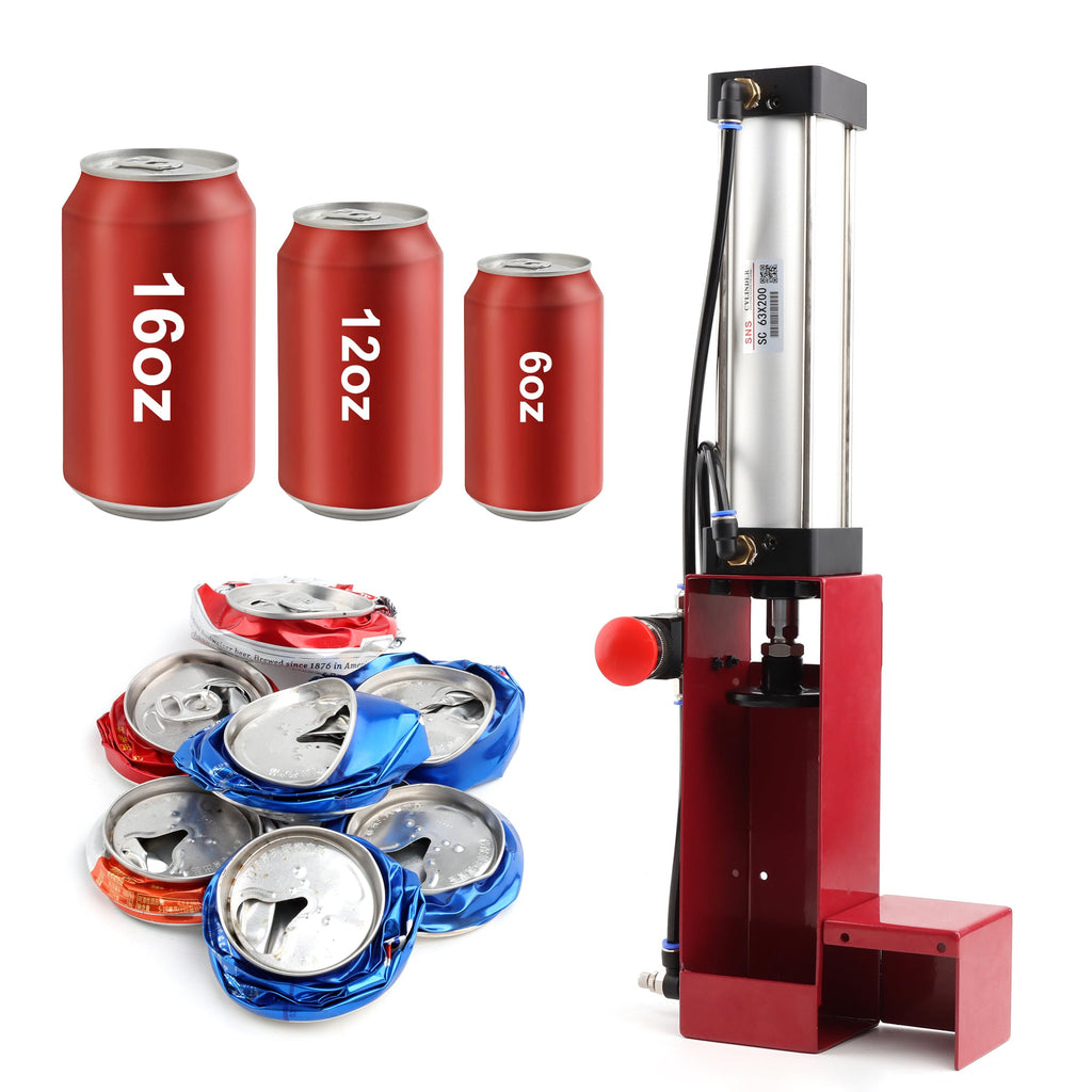 Aluminum Can Crusher Heavy Duty 12 Oz. and 16 Oz. Red A5503
