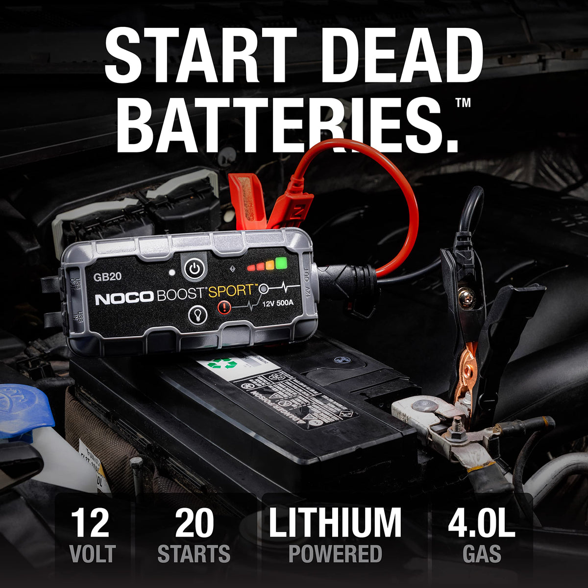 500A 12V Lithium Battery Jump Starter Z51588