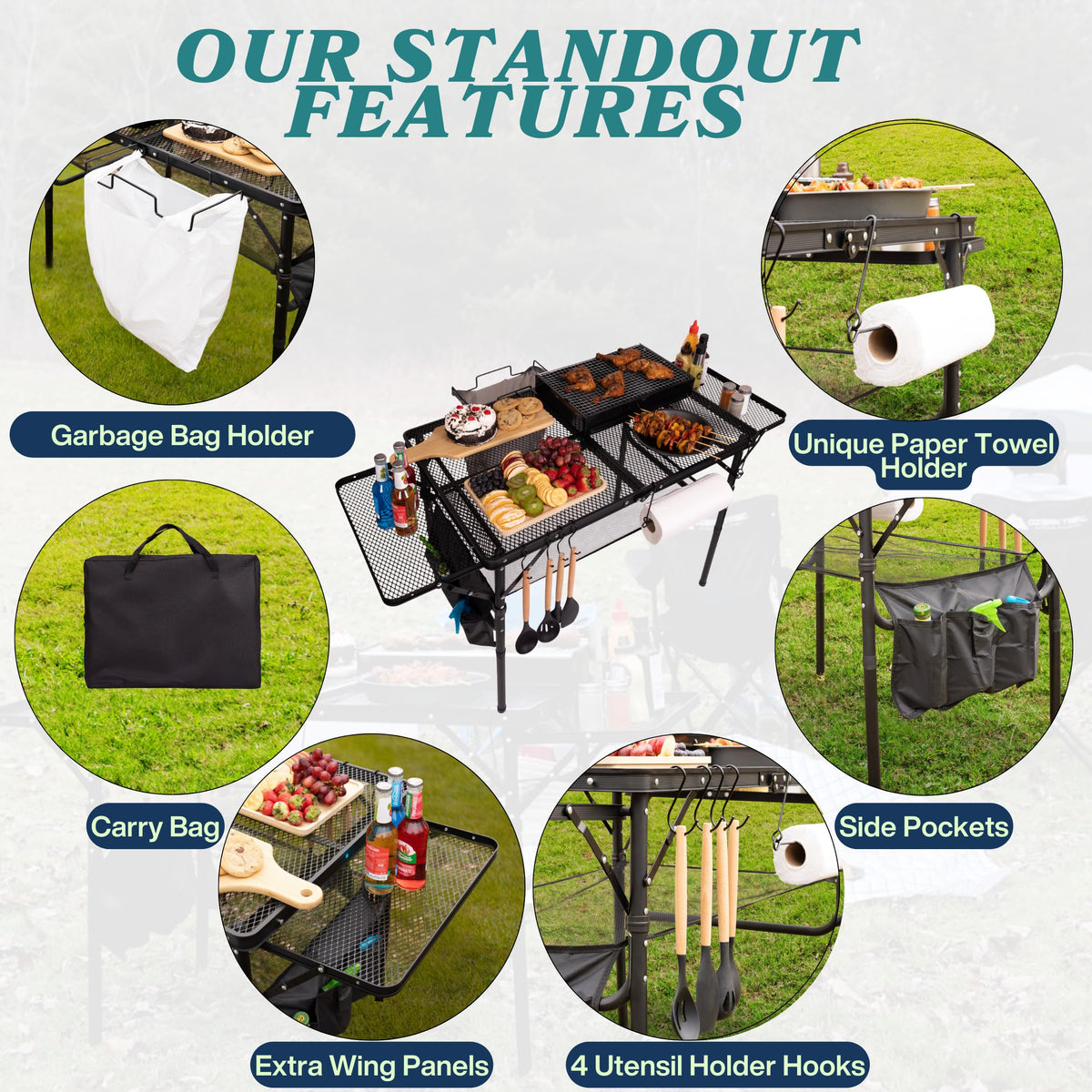 3x2 FT Folding Table with Carry Bag H96197