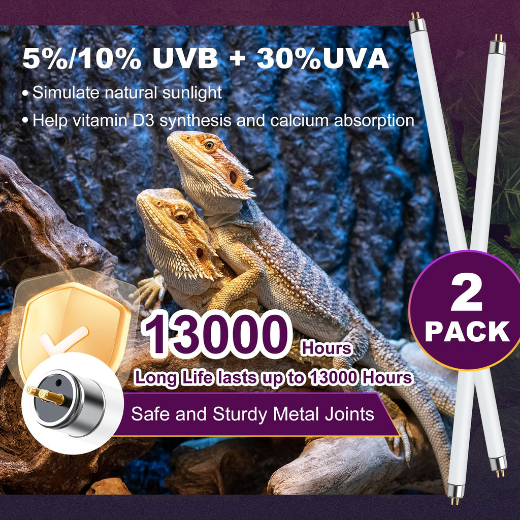 39W T5 HO UVB Fluorescent Reptile Light Combo Kit X60307