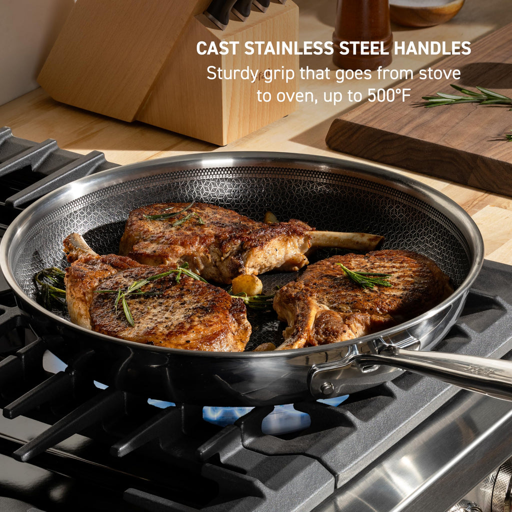 3 Piece Stainless Steel Frypan Cookware Set X322