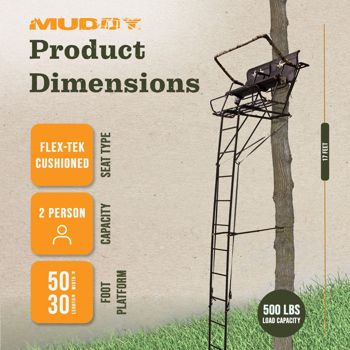 Hunting Deer Ladder Stand 20 ft with Blind Kit G344