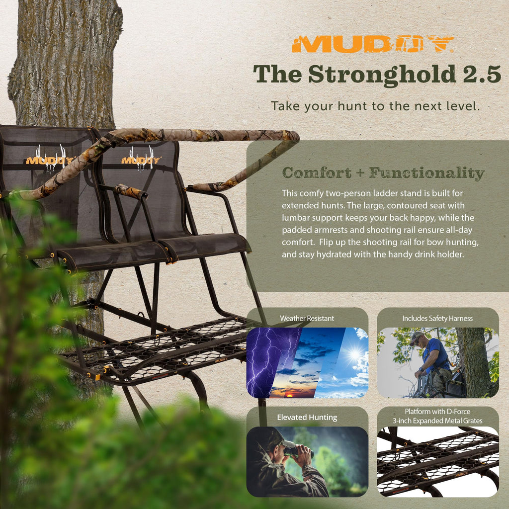 Hunting Deer Ladder Stand 20 ft with Blind Kit G344